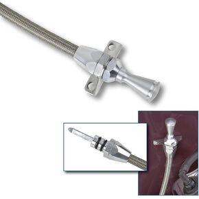 Lokar TD-30C4FMPAN48 48" Hi-Tech Pan Firewall Mount Transmission Dipstick for Ford C-4 Transmission