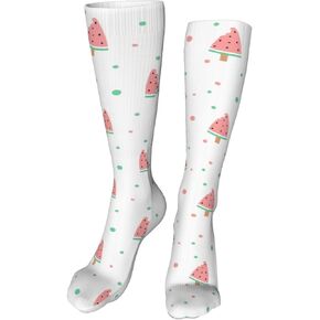 Kids Cozy Knee High Tube Compression Soccer Socks, Novelty Athletic Long Socks for Child Girls Boys Youth 19.8in