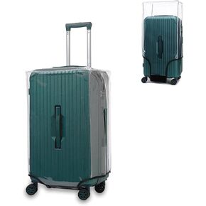 Trunk Luggage Cover, Transparent PVC Suitacse Cover, Travel Waterproof Clear Luggage Protector Suitcase Cover (Transparent, 30 inch (3:7 Ratio))