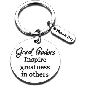 NUBARKO Leaders Appreciation Gifts Keychain Boss Coworker Office Gift for Men Women Leader Mentor Coach Colleague Supervisor Retirement Birthday Manager Nurse Gift Christmas Stocking Stuffer