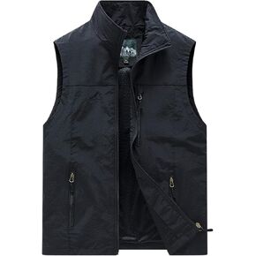 AOTORR Mens Outdoor Lightweight Safari Casual Work Photo Travel Fishing Vests