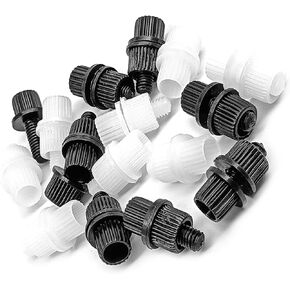 16 Pairs Nylon License Plate Cover Screws Fasteners & Frame Bolts, Plastic License Plate Fasteners Kit for Motorcycle Bike, Frames and Covers