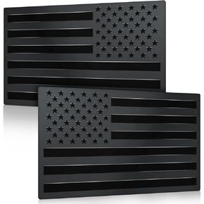 2 حزمة شارات السيارة ، ملصقات المصد المعدني 3 × 5 ''