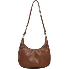 Crescent Shoulder Bags for Women Retro Small Hobo Handbags PU Leather Tote Bag 2025