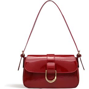 Shoulder Bag for Women, Small Purses Hobo Bags for Women, PU Leather Vintage Handbag with 2 Adjustable Shoulder Strap