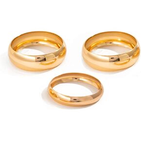 Chunky Gold Bangle Bracelets for Women Minimalist Wide Wrist Cuff Bracelets Stack Statement Bangle Bracelets Set Jewelry Gift for Women in Saudi Arabia