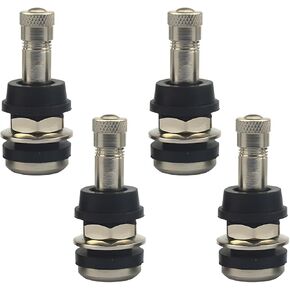Mandark 4PCS Metal Car Valve Stems Outer Mount, OEM# TR416 Vehicle Tire Valve Stems Mounting Kits, High Pressure Automotive Valve Stems Fits 0.453 and 0.625 Inch Rim Holes 1-1/2" Long