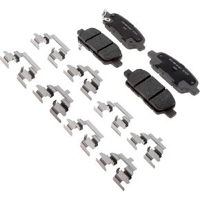 ACDelco Silver 14D905CHF2 Ceramic Rear Disc Brake Pad Set with Clips