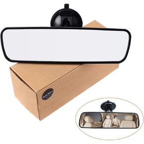 Heart Horse Universal Car Truck Mirror ، مرآة الرؤية الخلفية الداخلية ، عرض 24.5 سم/9.6 بوصة ، زاوية 360 درجة قابلة للتعديل