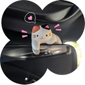 Cat Car Dashboard Decor - تمثال لطيف للقطار - Decorboard Decord Funny Funder for Home Prote Preshors و Indior Decors (Kitty A)