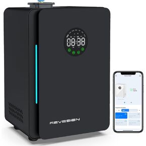 HVAC Scent Diffuser Whole House, Waterless Cold Air Diffuser, Hotel Scent Diffuser, Scent Air Machine for Home, Aromatherapy Essential Oil Diffuser Coverage 3000 Sq. Ft.,Diffuser for Large Room -Black