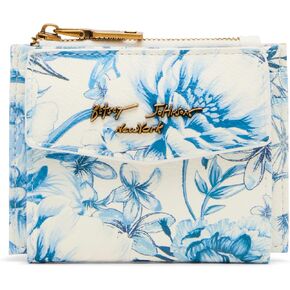 Betsey Johnson Women's Bifold Wallet ، Blue Toile ، حجم واحد