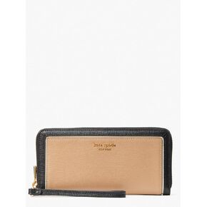 kate spade new york Women's Morgan Colorblocked Saffiano Leather Travel Wallet, Cafe Mocha Multi