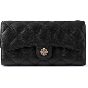 محفظة محفظة RFID حظر الجلود ذات السعة الكبيرة حامل بطاقة الائتمان Trifold Trifold Ladies Clutch Zipper Long Parse