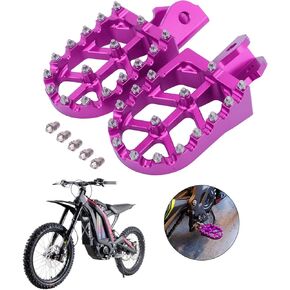 Dirt Bike Foot Pegs Motorcycle Footpegs Pedals Rests CNC For Sur Ron Light Bee S/X Segway X260 X160 CRF150F 2003-2019 CRF230F Purple