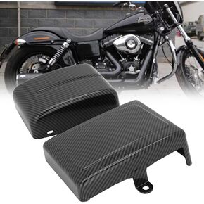 Battery Side Fairing Cover for Harley Dyna Fat Bob, Super Glide, Wide Glide, Switchback 2012-2017 / Street Bob 2013-2014, Gloss Black