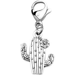 CHOORO Cactus Pendant Zipper Pull Cactus Clip on Charm Perfect for Necklaces and Bracelets Cactus Themed Gifts