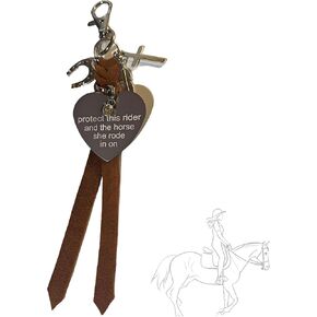 Protect This Rider And The Horse She/He Rode In On-Saddle Charm, Saddle Heart Charm Equestrian Riding Gift Horse Lovers Jewelry Gift