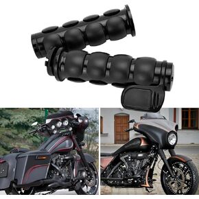 DREAMIZER 25.4MM Motorcycle Handlebar Grips 1 inch Compatible with Honda Shadow Spirit 750 Valkyrie Fury VTX1300 VTX1800 VT400 VT750 VT1100 - Smooth