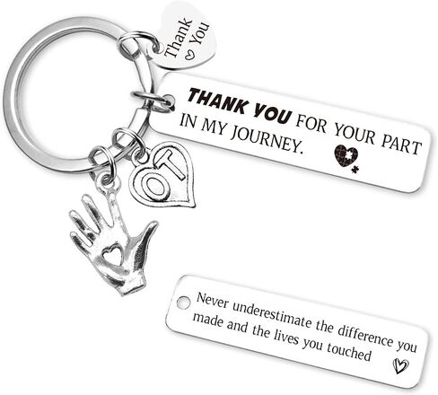 Therapy Gifts Keychain for Women Men - Thank You Keychains for OT PT Therapist, Slp Mental Health Mentor Appreciation Gift in Kuwait