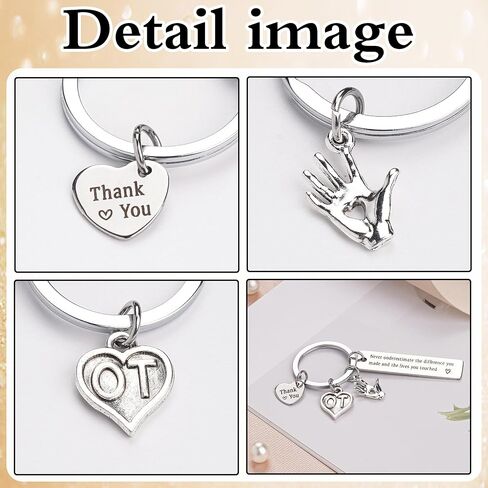 Therapy Gifts Keychain for Women Men - Thank You Keychains for OT PT Therapist, Slp Mental Health Mentor Appreciation Gift in Kuwait