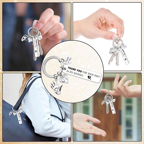 Therapy Gifts Keychain for Women Men - Thank You Keychains for OT PT Therapist, Slp Mental Health Mentor Appreciation Gift in Kuwait