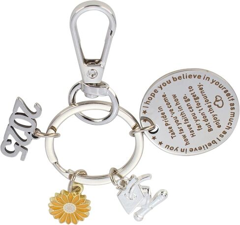 Graduation Keychain 2025 Senior High School Graduate Student Inspirational Keychain Gift for Boys Girls Graduation in Saudi Arabia