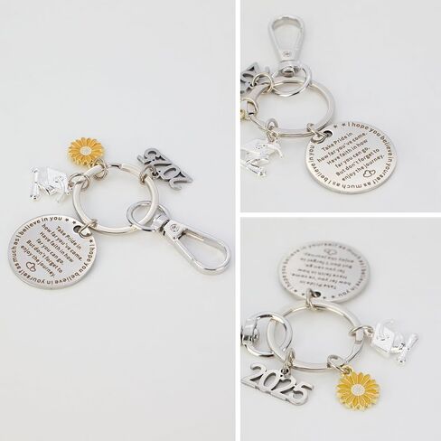 Graduation Keychain 2025 Senior High School Graduate Student Inspirational Keychain Gift for Boys Girls Graduation in Saudi Arabia