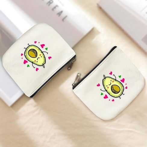 حامل حقيبة حقيبة Avocado Coin Pouch for Teens Girls Women Kids ، Avocado Loves Home Decords ، Small Mini Pres Coin Card Coun Headset Lipstick! in Kuwait