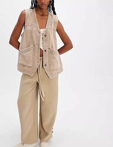Zontroldy Women's Vintage v Corduroy Steps Olcyless Button Down Cardigan Outerwear مع جيوب in Saudi Arabia