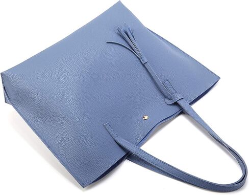 Women Tote Bags Top Handle Satchel Handbags PU Faux Leather Tote Bag with Tassel Shoulder Purse in Saudi Arabia