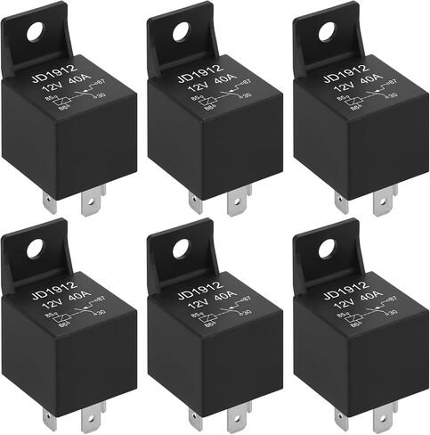 2 Pack Car Relay, 12V 40A, 4 Pin SPST, Automotive Switches and Starters, Waterproof Relay for Boat Tractor Truck Motorcycle (2) in Saudi Arabia