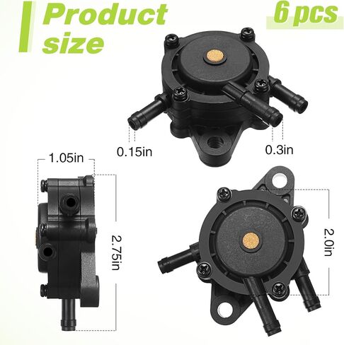 CHENGU 6 Pcs Fuel Pump Lawn Mower Compatible with 491922 691034 692313 808492 808656 808281 Fuel Pump for Outdoor Garden Lawn in Saudi Arabia