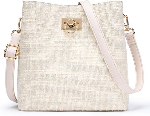 KALIDI Crossbody Purses for Women Vegan Leather Bucket Bag Fashion Ladies Crossbody Handbag Shoulder Purse with Multi Pockets in Kuwait