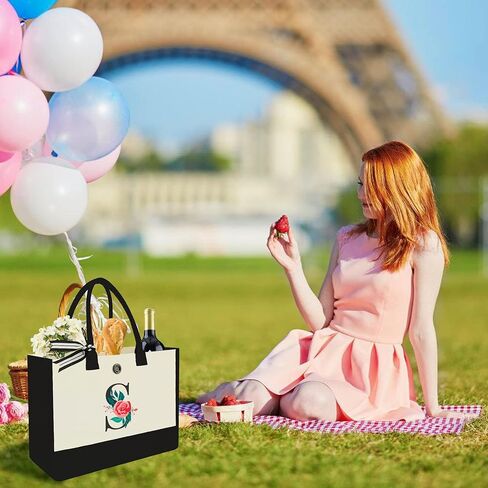 حقيبة حمل القماش الأولية ، هدايا أعياد الميلاد المخصصة للنساء مع المعلمين ، أكياس حمل أحادية اللون مناسبة لشاطئ عيد الأم (الشريرة) in Kuwait