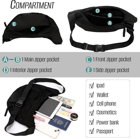 Crescent Crossbody Bags for Women and Men Nylon Luna bag Moon Hobo Purses Slouchy Dumpling Bag Canvas Shoulder Bags in Kuwait