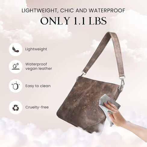 VONAL Hobo Crossbody Bags for Women, Vegan Leather Purses Shoulder Handbags for women PU leather Tote Bags Everyday Purse in Kuwait