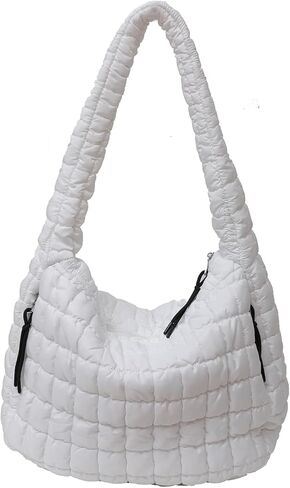 Quilted Tote Bag, Large Lightweight Quilted Bag Puffer Tote Bag Trendy Puffy Purse Hobo Bags for Women in Kuwait