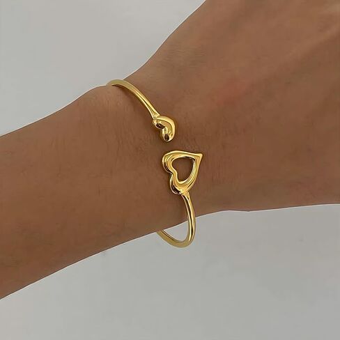 Gold Plated Statement Bangle Bracelets for Women Multiple Options Open Cuff Bracelet Trendy Jewelry in Kuwait