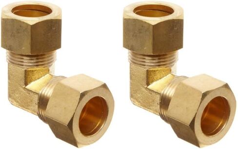 Anderson Metals - 50065-10 Brass Tube Fitting, Elbow, 5/8" x 5/8" Compression in Saudi Arabia