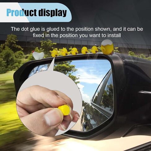 6PCS Mini Chickens Car Dashboard Decorations, Funny Car Rearview Mirror Ornaments, Cute Hen Chicks Dashboard Accessories, Automotive Interior Decoration for Home Office Garden (6PCS) in Saudi Arabia