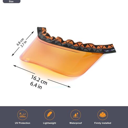 Tontron Colourvisor Removable Helmet Visor | Helmet Brim (Black) in Saudi Arabia