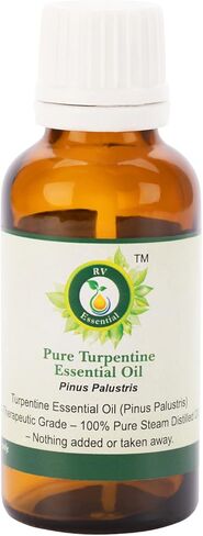 R V Essential Pure Turpentine Essential Oil 100ml (3.38oz)- Pinus Palustris (100% Pure and Natural Steam Distilled) in Saudi Arabia