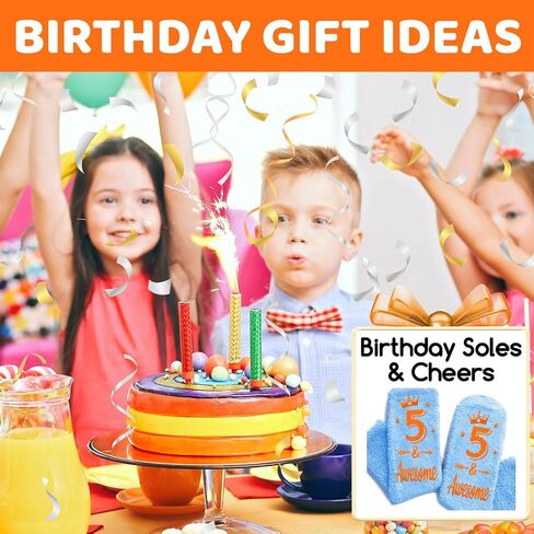 HAPPYPOP Birthday Gifts for Boys - Fuzzy Birthday Socks for Tween Boys Girls, Presents for 5-12 Year Old in Kuwait