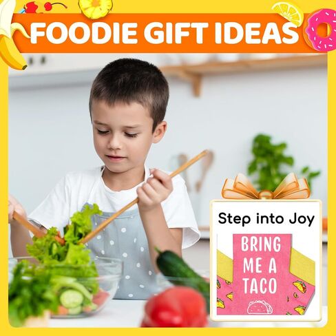 HAPPYPOP Food Socks for Girls Boys - Hot Dog Taco Pizza Gifts, 7-9 Years Old Kids Taco Pizza Socks in Kuwait