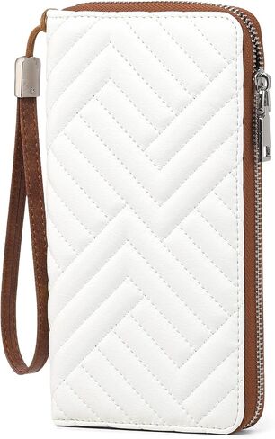 Goiacii Womens Wallet RFID حظر الجلود السعة الكبيرة سعة طويلة المحفظة معصم معصم in Kuwait