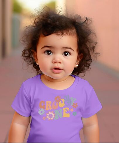Groovy One Daisy Adorable 1st Birthday Shirt for Infant Baby Toddler Girl First Birthday Outfit in Saudi Arabia