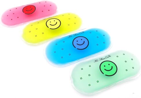 Small Ice Packs, Boo Boo Ice Pack for Injuries Hot & Cold Ice Packs Bulk Reusable Ice Pack Cold Compress for Pain Relief, Christmas Gift (4 Count (Pack of 1) Smile) in Kuwait
