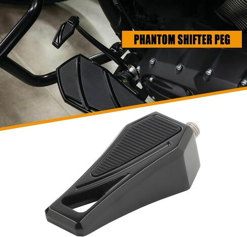 كعب أخمص القدمين أوتاد فانتوم فانتوم رافعة الرافعة ل Harley Touring Road King Street Glide Sportster 883 Dyna Street Bob Softail Fat Boy Slim Breakout Universal (Black) in Kuwait