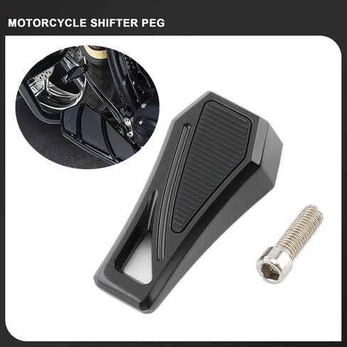 كعب أخمص القدمين أوتاد فانتوم فانتوم رافعة الرافعة ل Harley Touring Road King Street Glide Sportster 883 Dyna Street Bob Softail Fat Boy Slim Breakout Universal (Black) in Kuwait